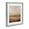 Stupell Industries Calm Abstract Landscape Neutrals Black Framed Print Under Glass, design by Creative Studio